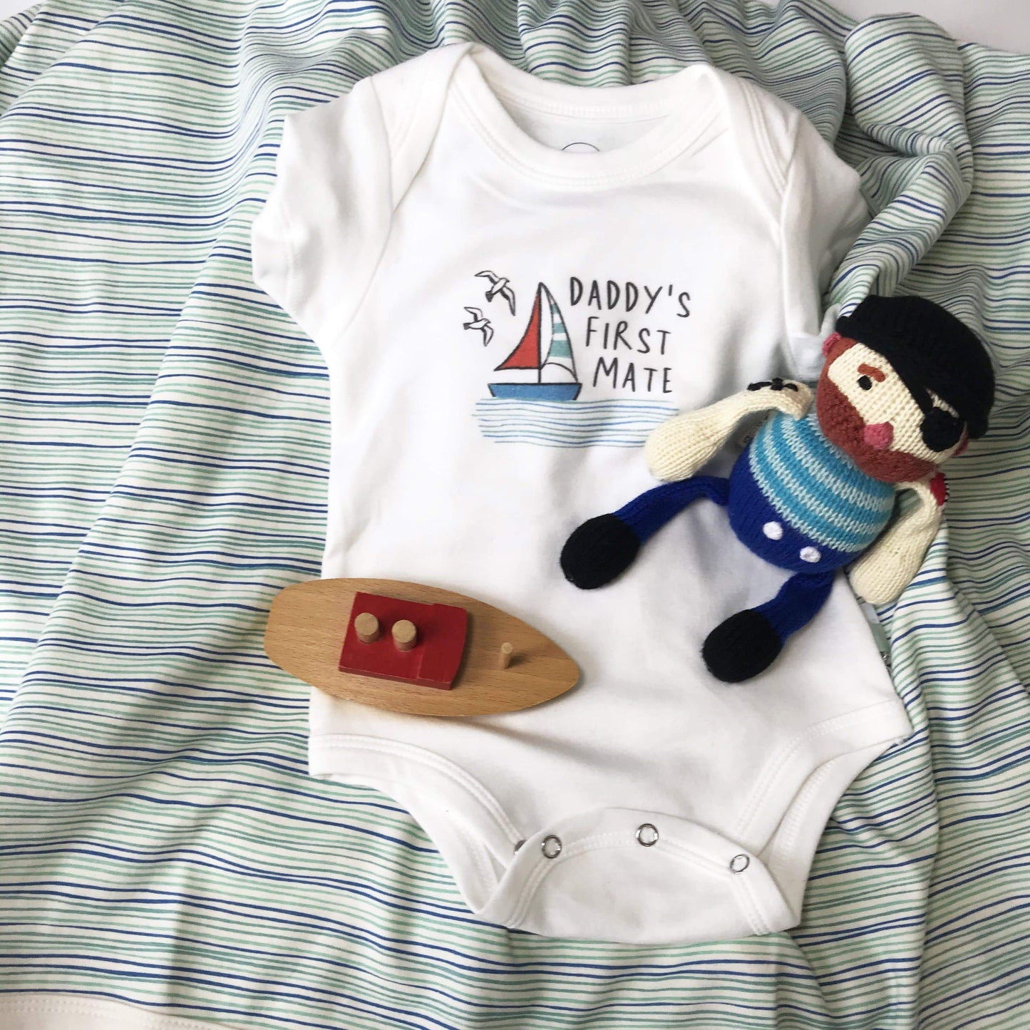 swaddle blanket | pin stripes