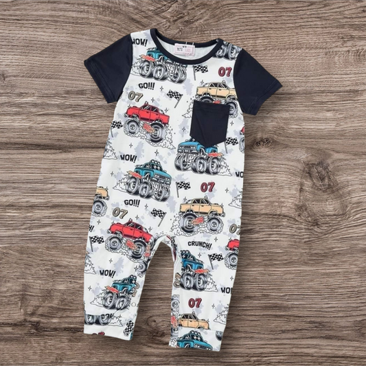 Mud Mayhem Boy Romper
