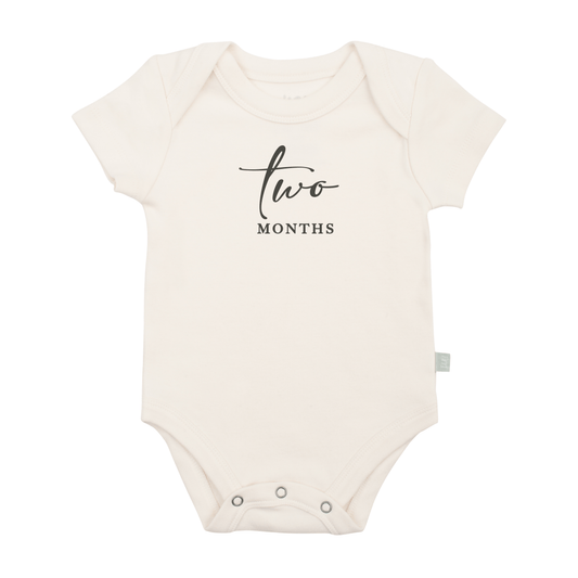 graphic bodysuit | two months milestone charcoal